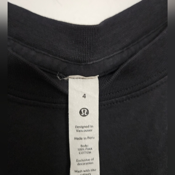 Lululemon Crop Top Tee Shirt - Picture 3 of 7
